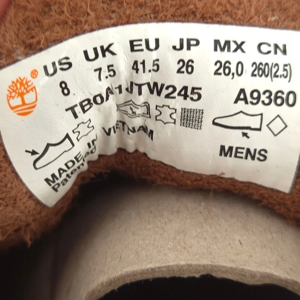 Timberland Westmore Chukka Boots Mens 8 Brown Leather Moc-toe TB0A1JTW245 NEW